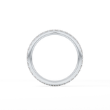 0.74 TCW Round Cut Lab Grown Diamond Wedding Band