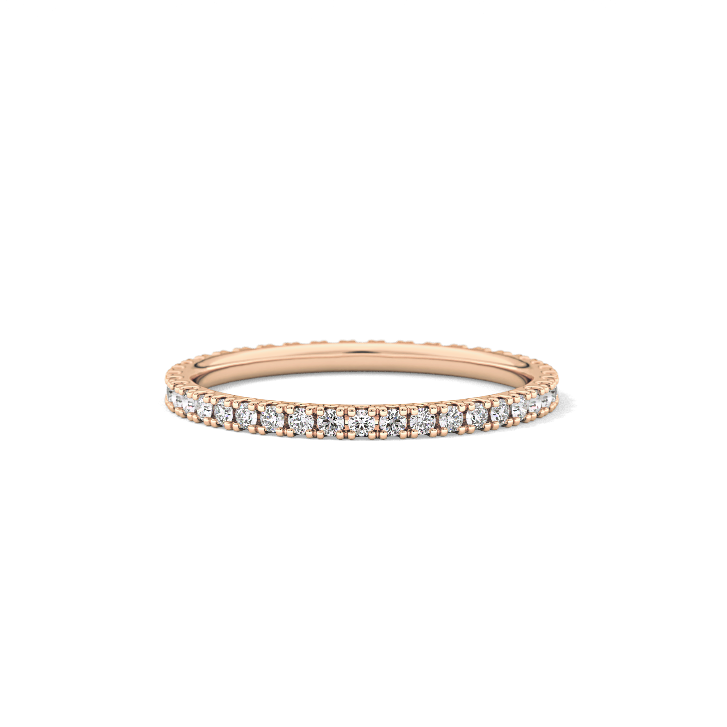 0.36 TCW Round Lab Grown Diamond Wedding Band