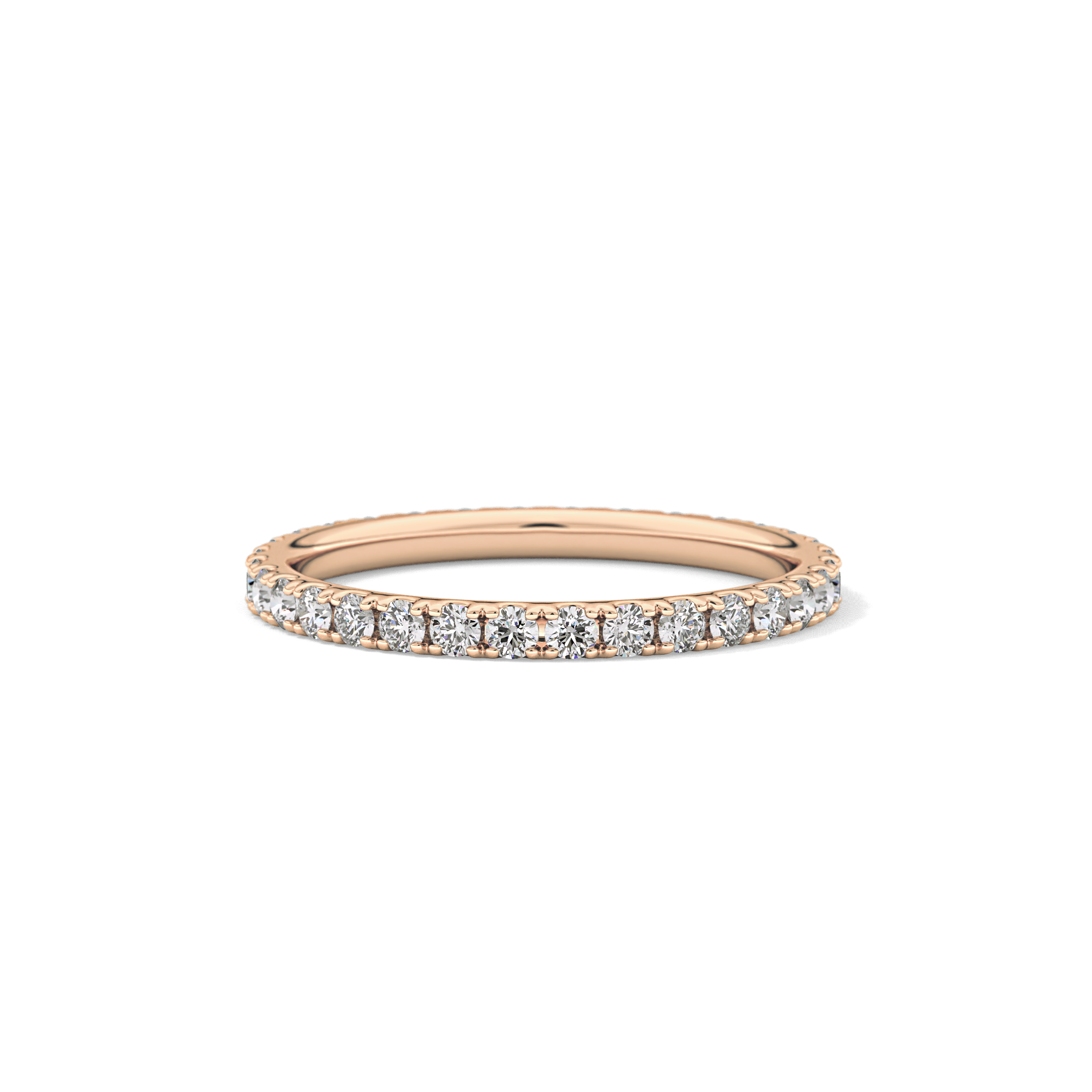0.74 TCW Round Lab Grown Diamond Wedding Band