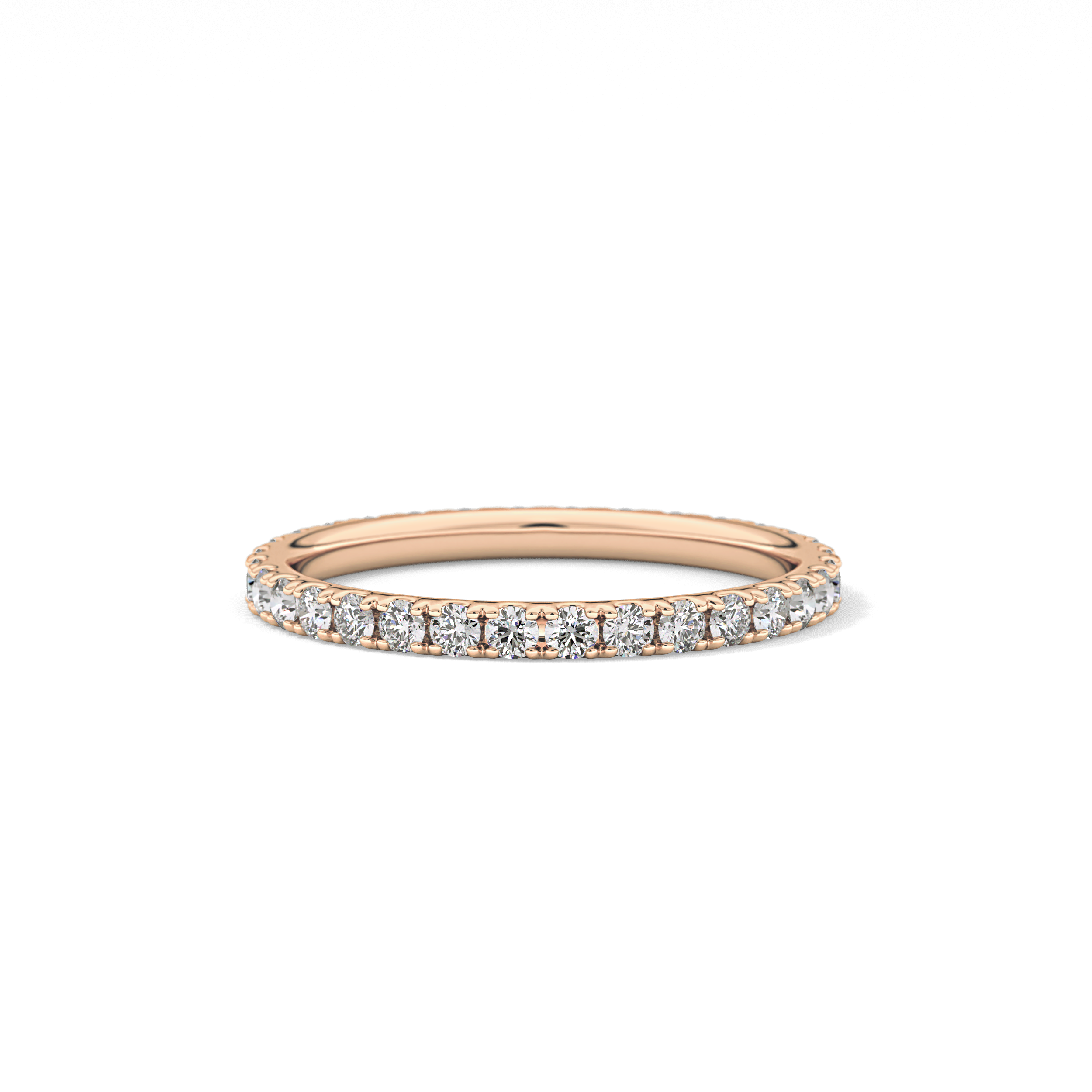 0.74 TCW Round Lab Grown Diamond Wedding Band