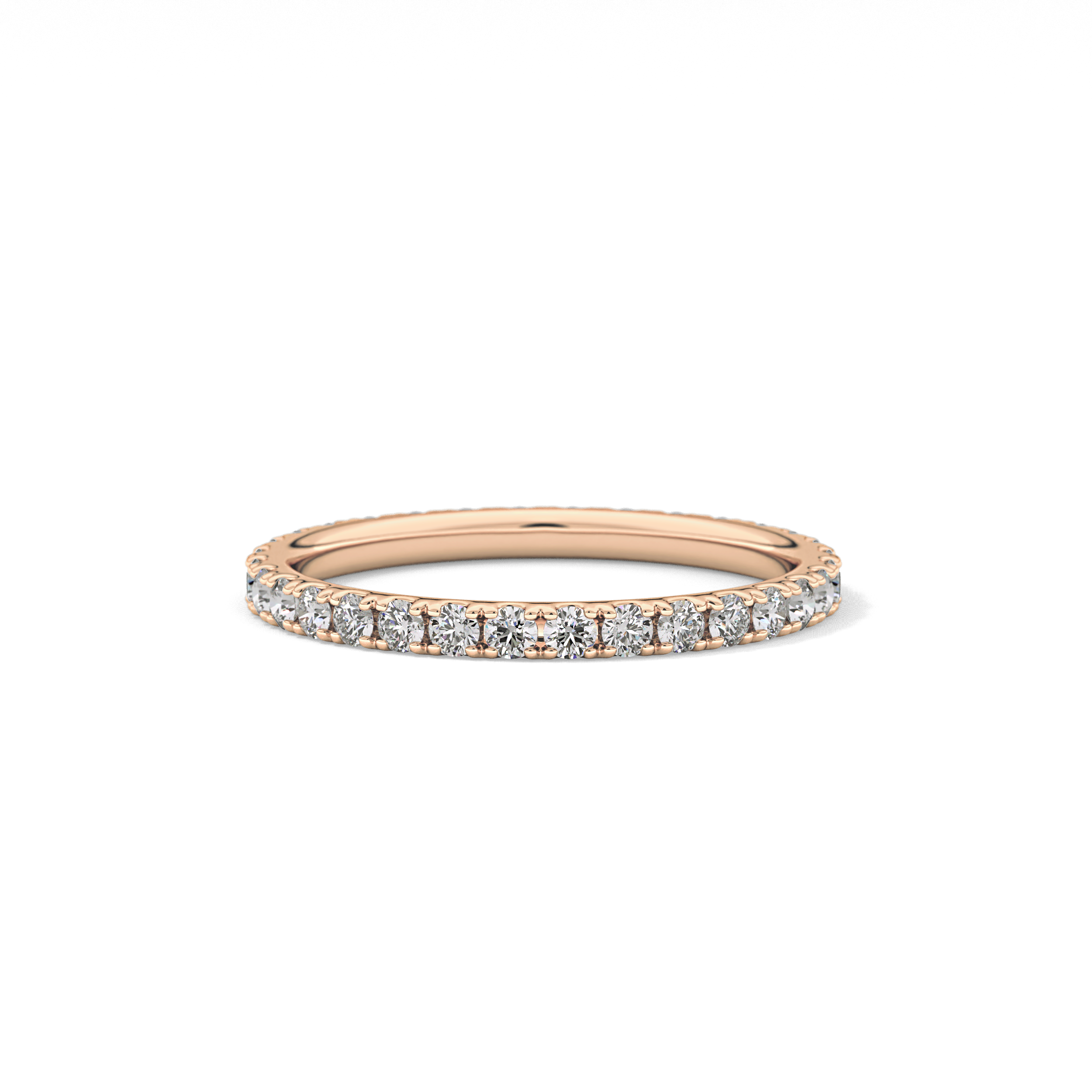 0.74 TCW Round Lab Grown Diamond Wedding Band