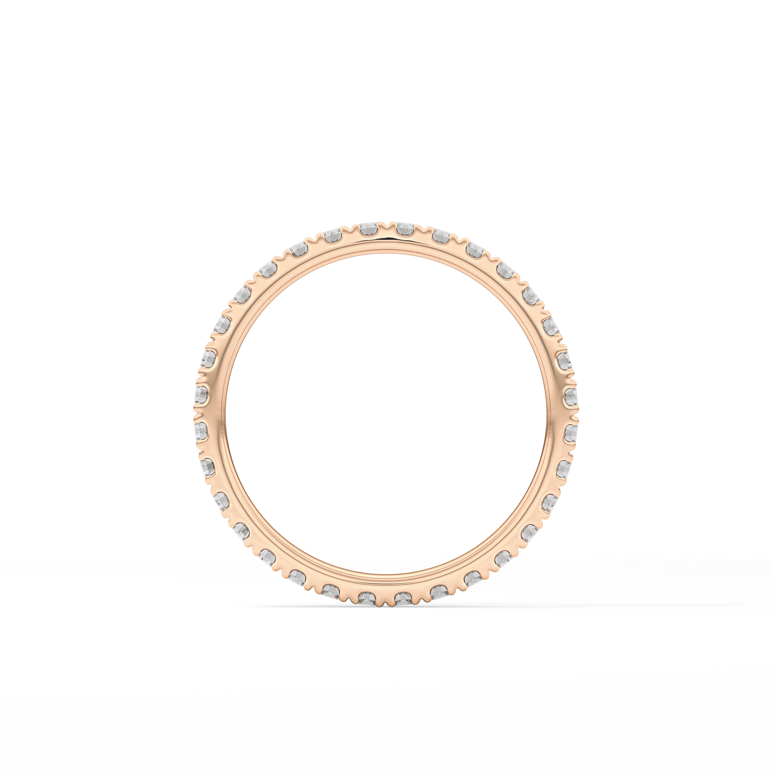 0.74 TCW Round Lab Grown Diamond Wedding Band