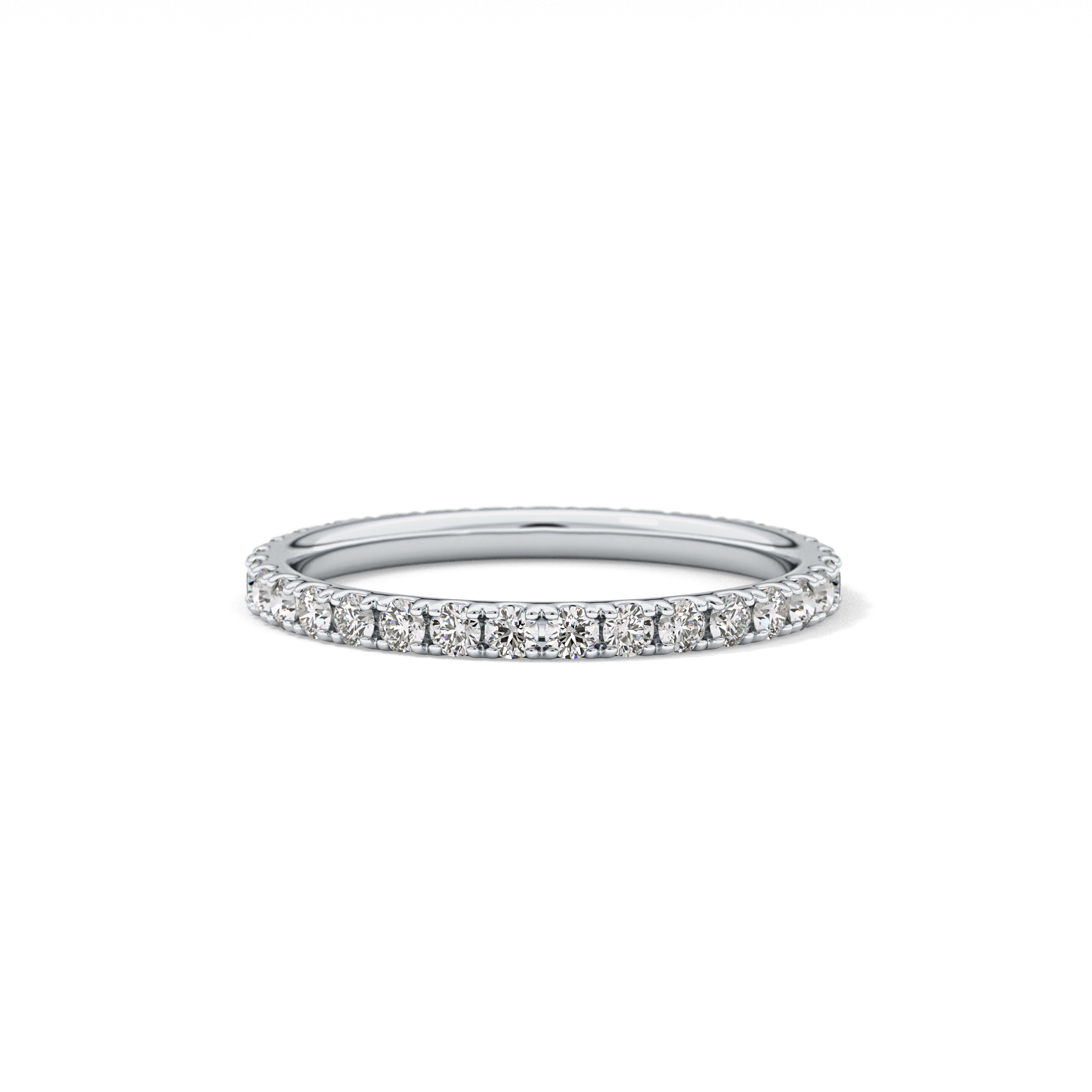 0.74 TCW Round Lab Grown Diamond Wedding Band