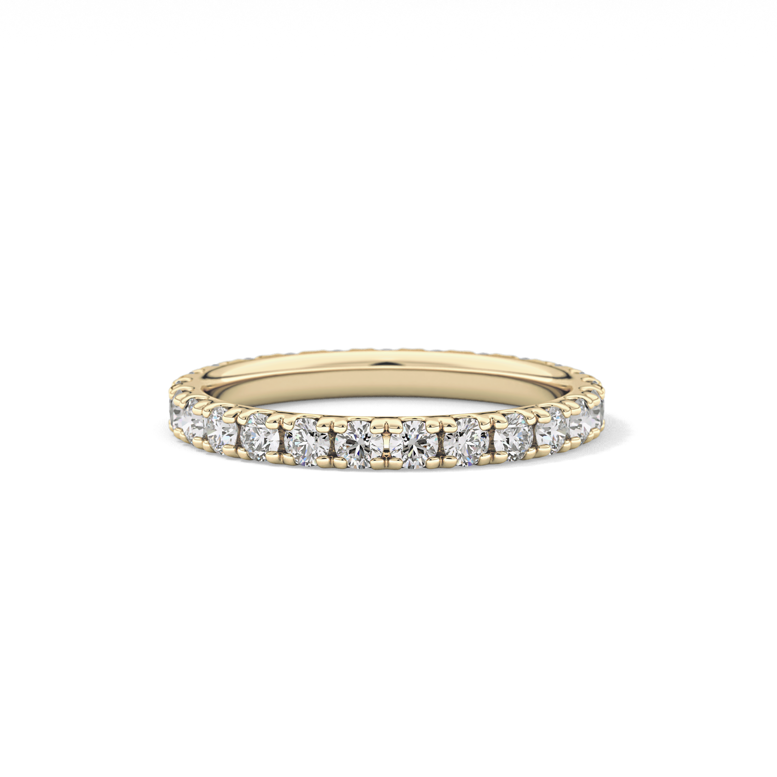 0.84 TCW Round Lab Grown Diamond Wedding Band