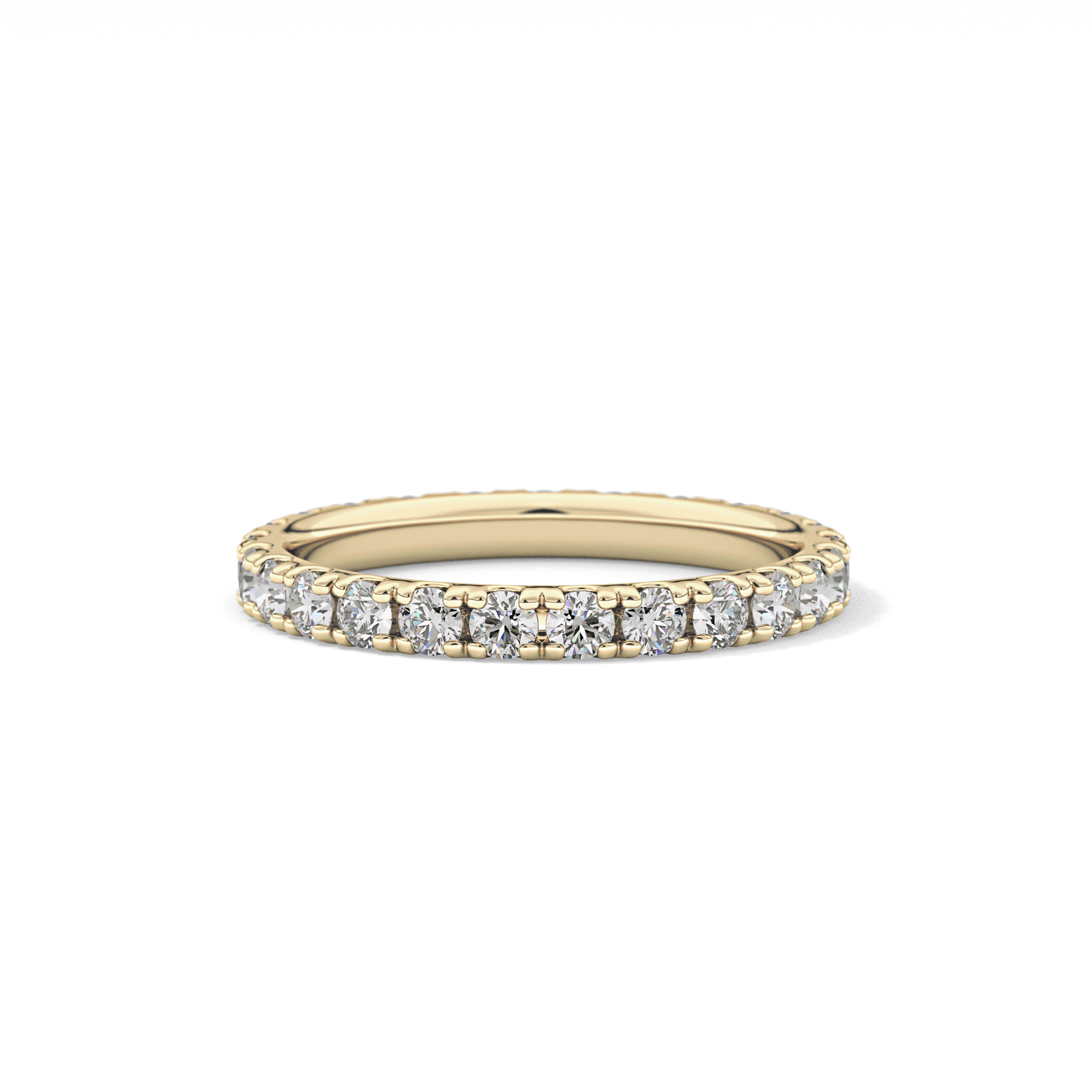 0.84 TCW Round Lab Grown Diamond Wedding Band
