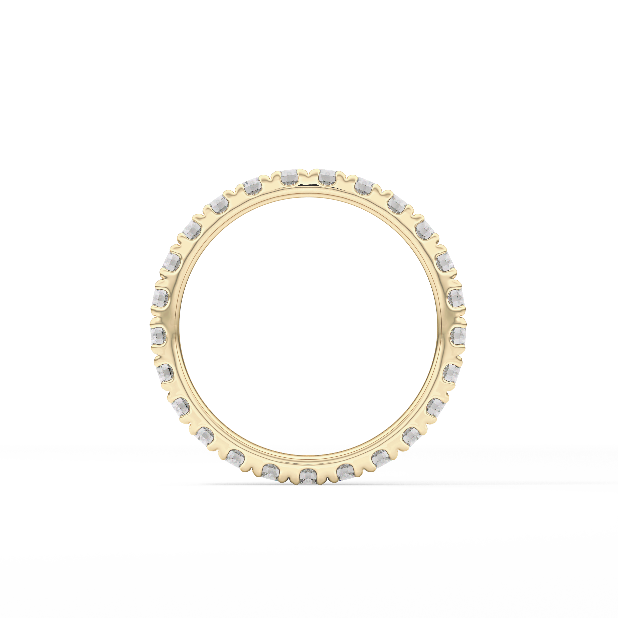 0.84 TCW Round Lab Grown Diamond Wedding Band
