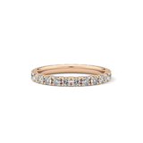 0.84 TCW Round Lab Grown Diamond Wedding Band