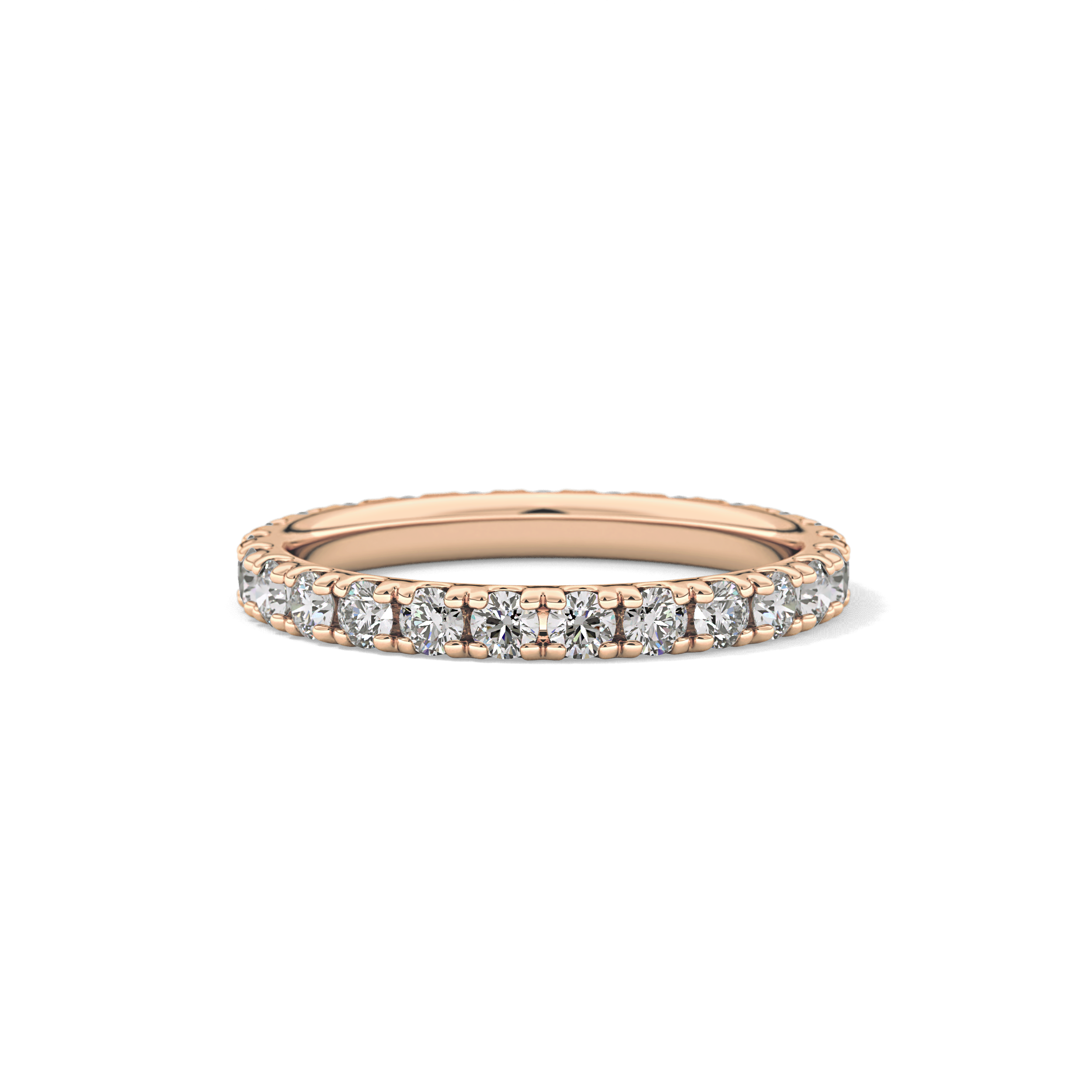 0.84 TCW Round Lab Grown Diamond Wedding Band