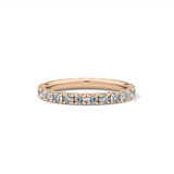 0.84 TCW Round Lab Grown Diamond Wedding Band