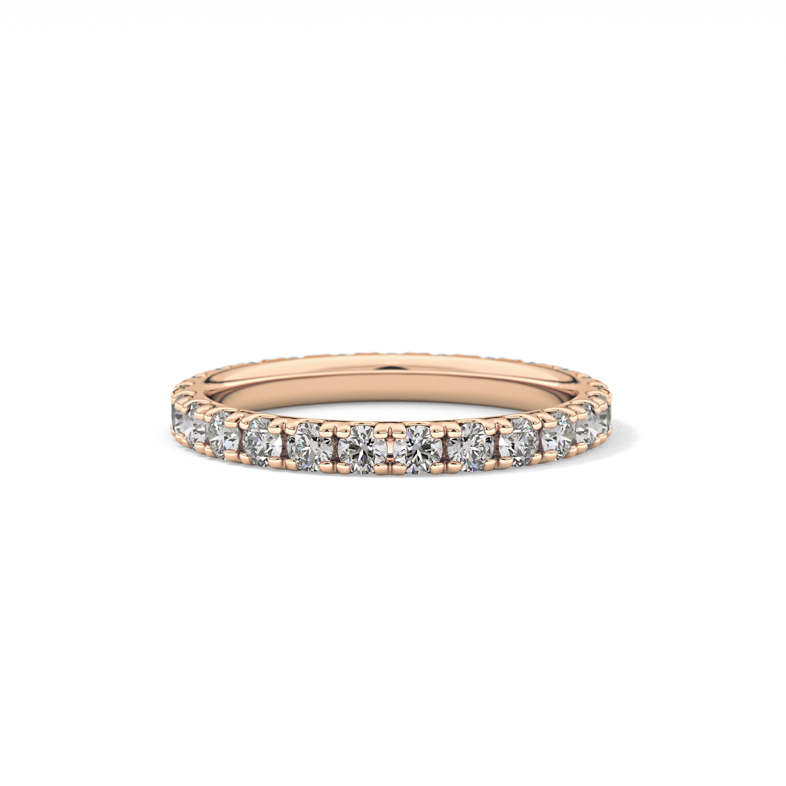 0.84 TCW Round Lab Grown Diamond Wedding Band