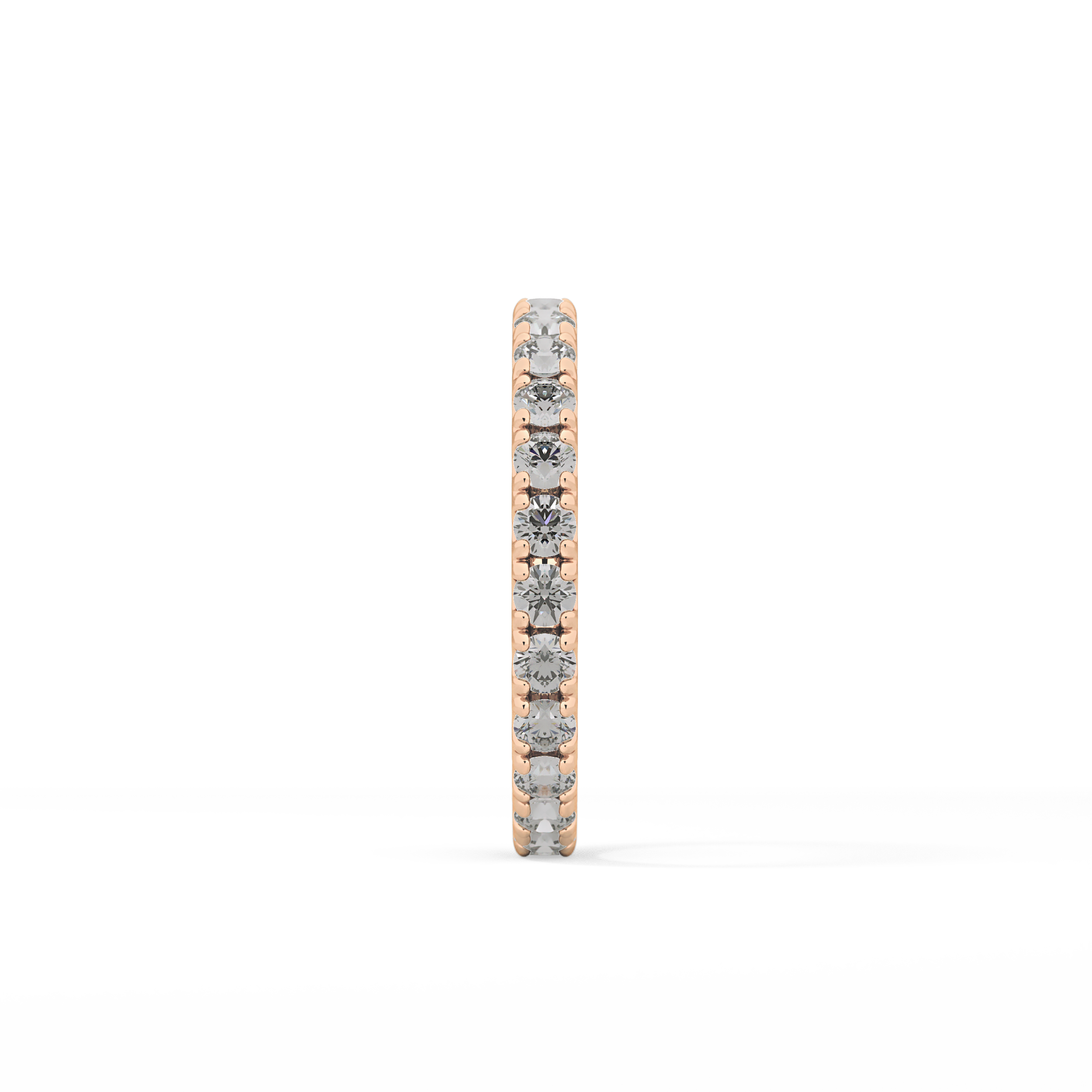 0.84 TCW Round Lab Grown Diamond Wedding Band