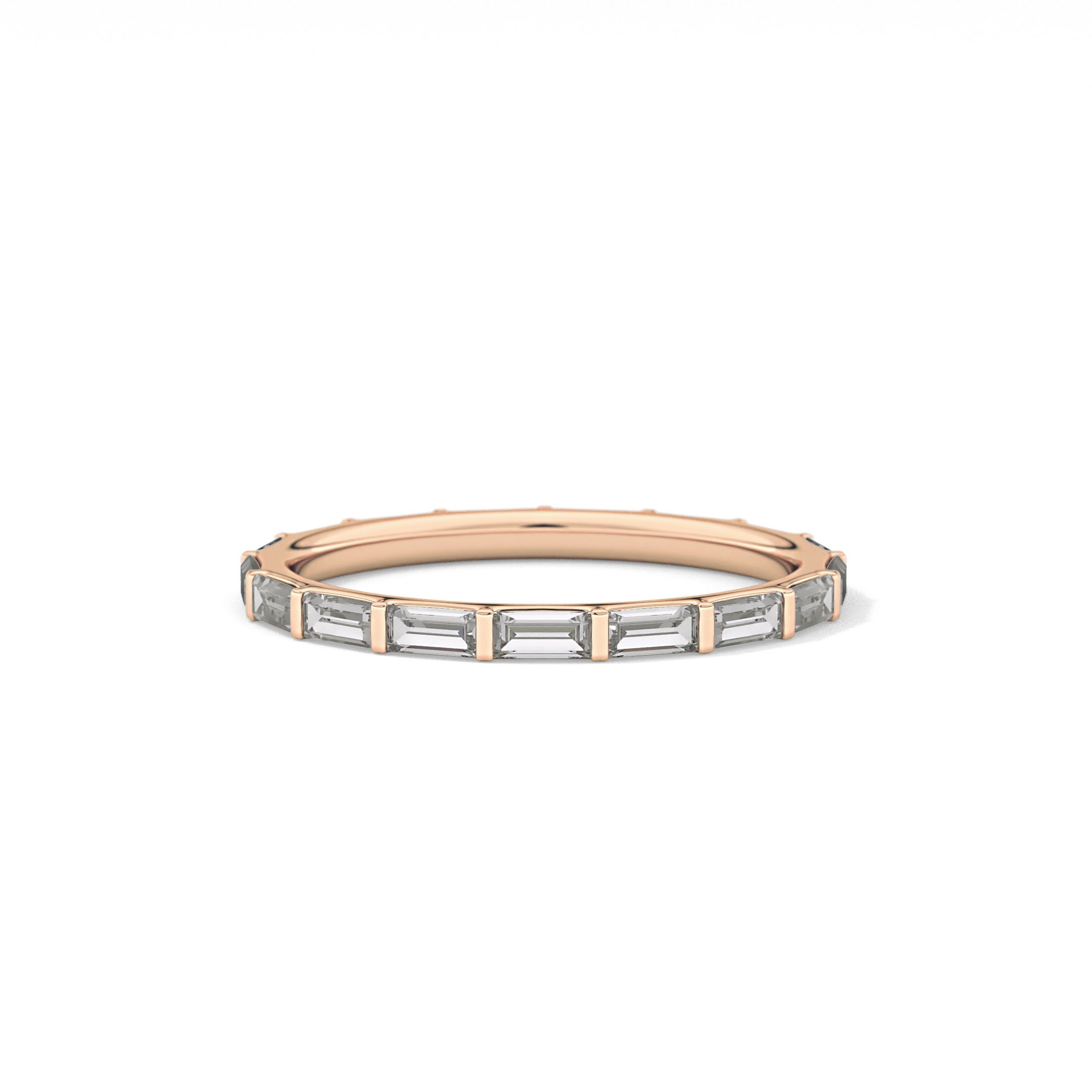 1.02 TCW Baguette Lab Grown Diamond Wedding Band