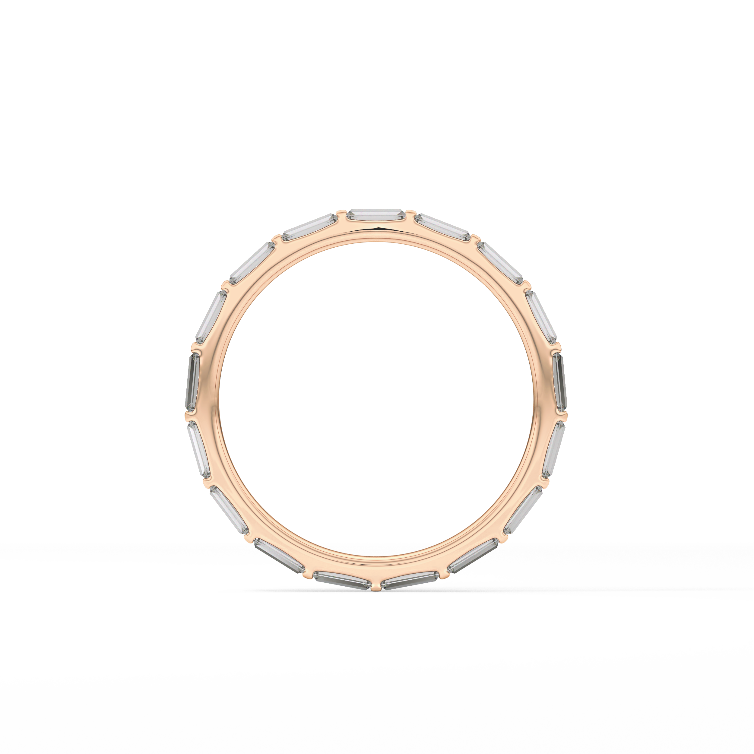 1.02 TCW Baguette Lab Grown Diamond Wedding Band