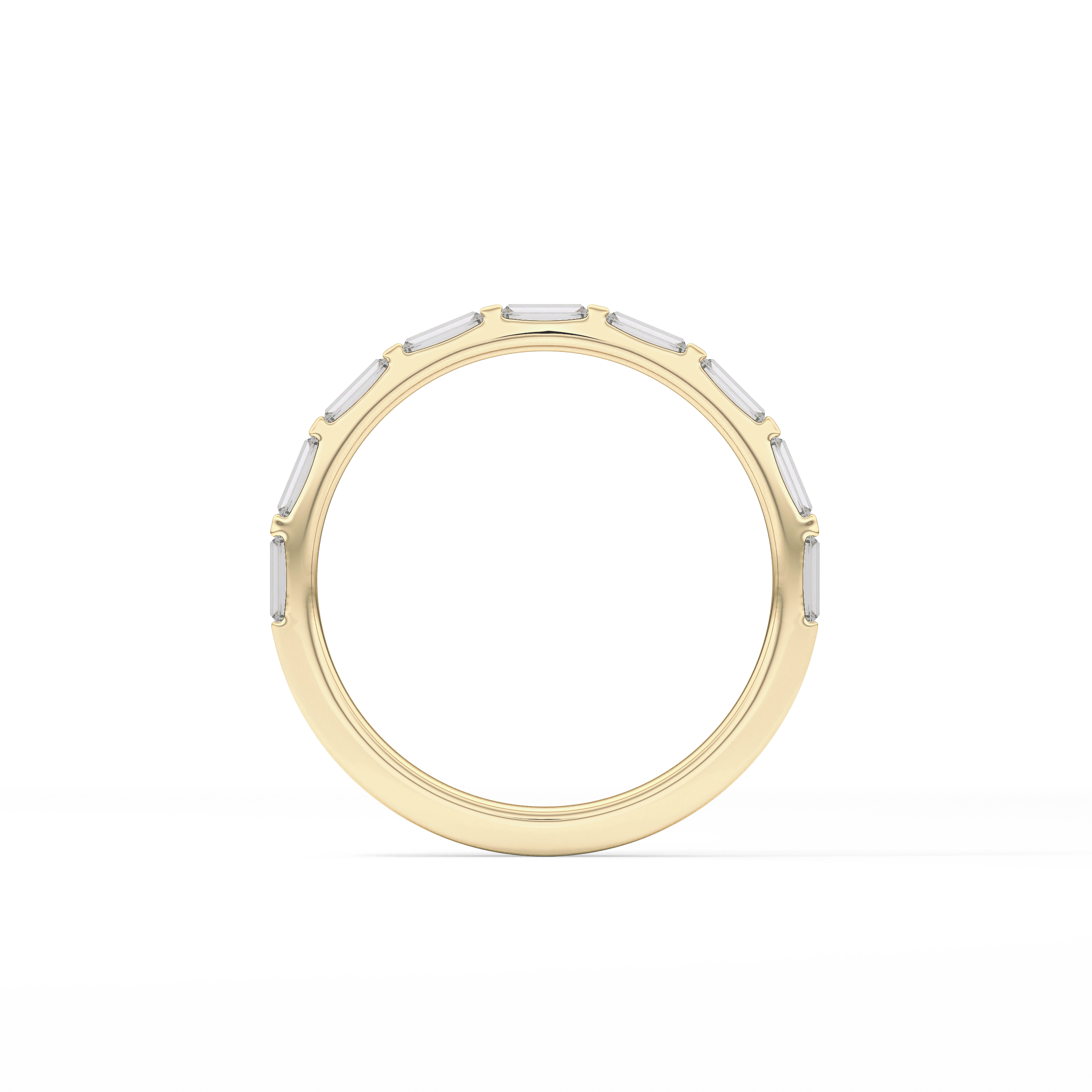 0.54 TCW Baguette Lab Grown Diamond Wedding Band