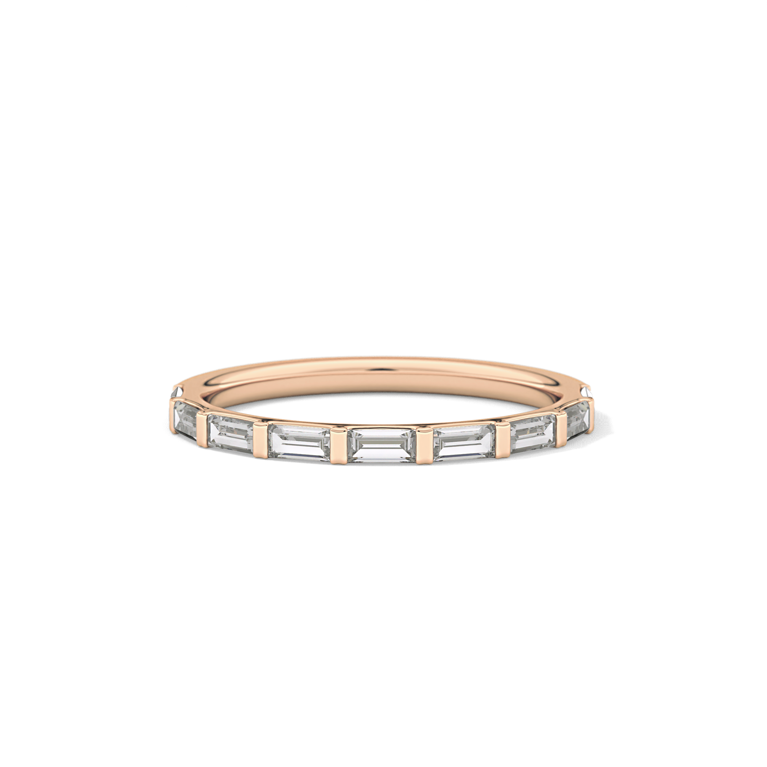 0.54 TCW Baguette Lab Grown Diamond Wedding Band