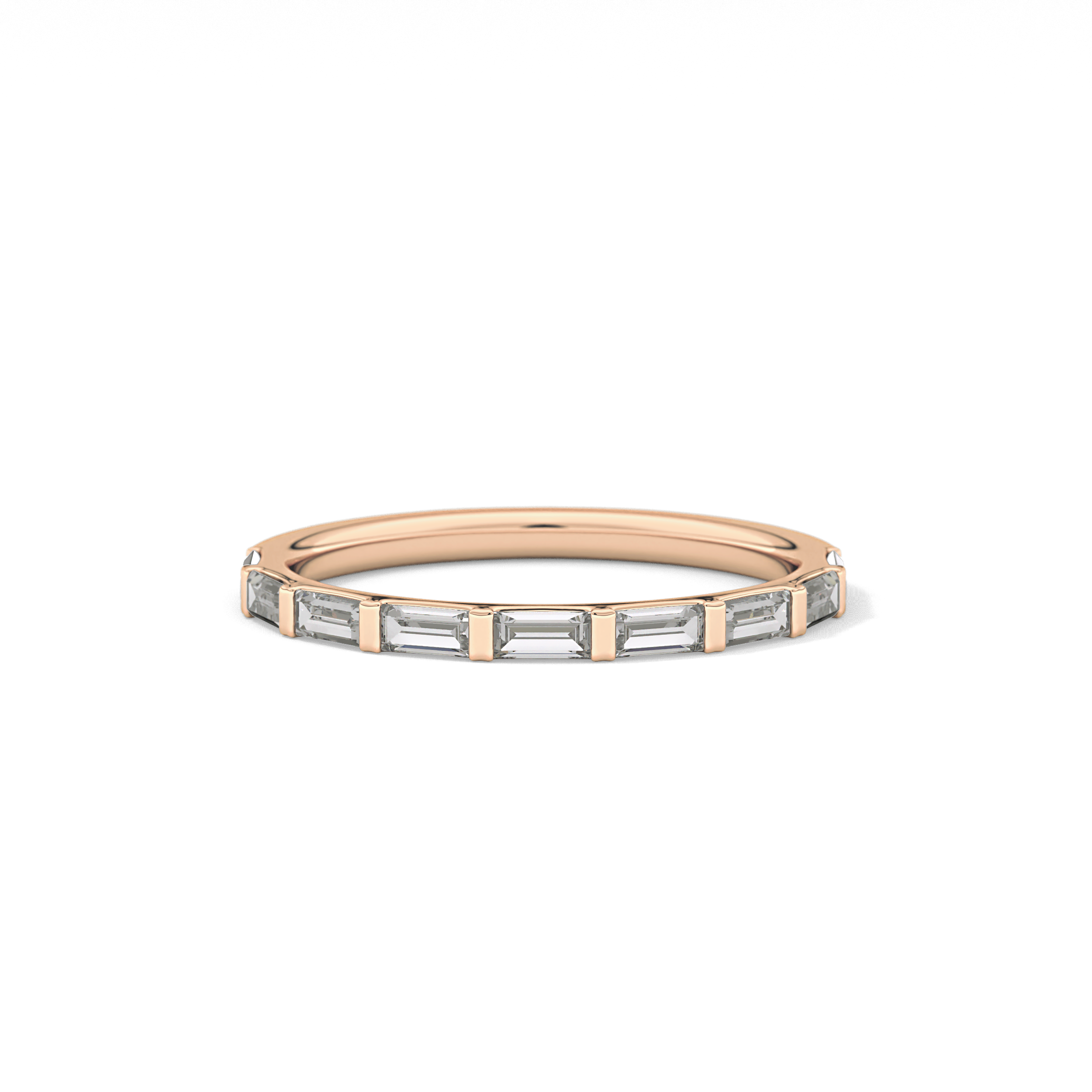 0.54 TCW Baguette Lab Grown Diamond Wedding Band