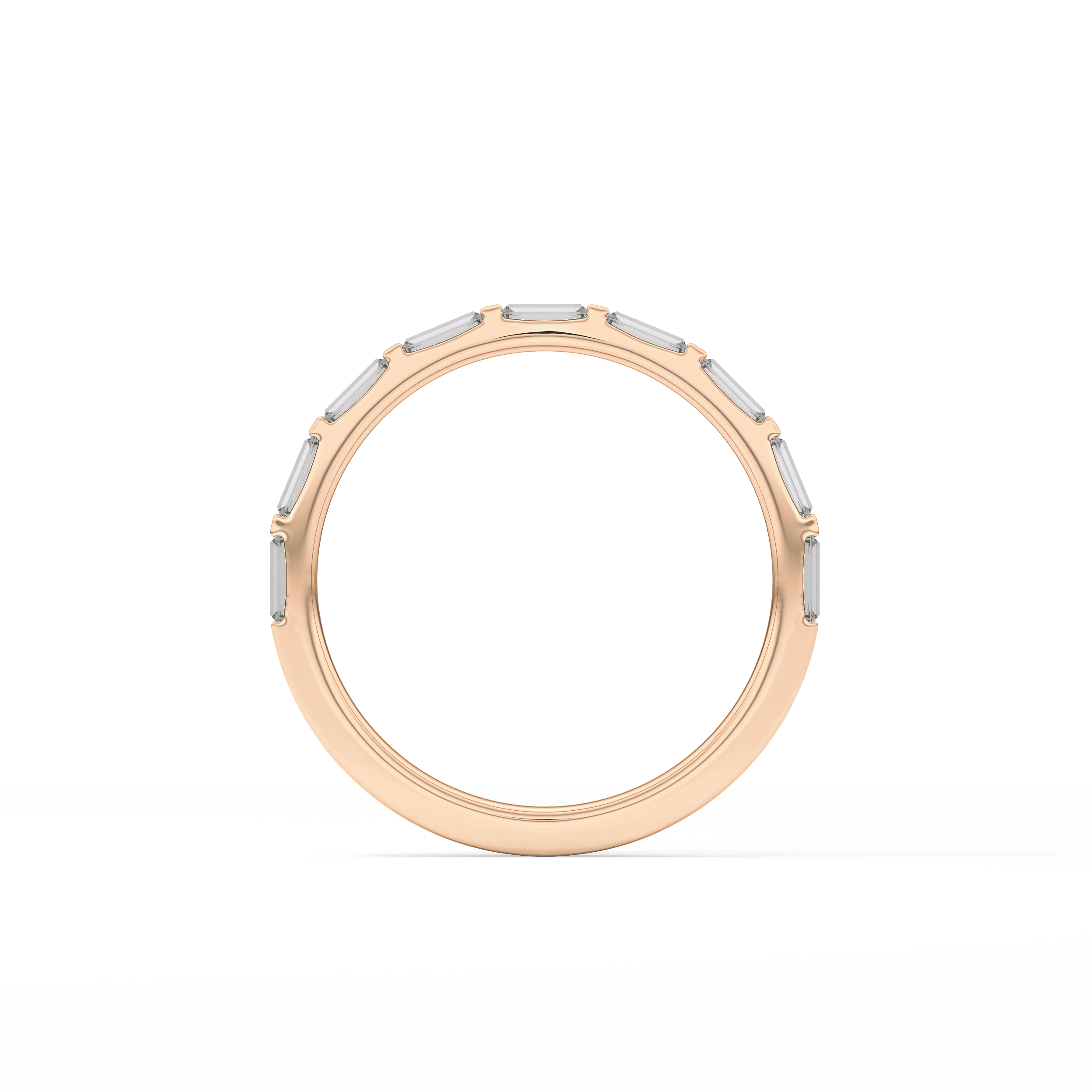 0.54 TCW Baguette Lab Grown Diamond Wedding Band