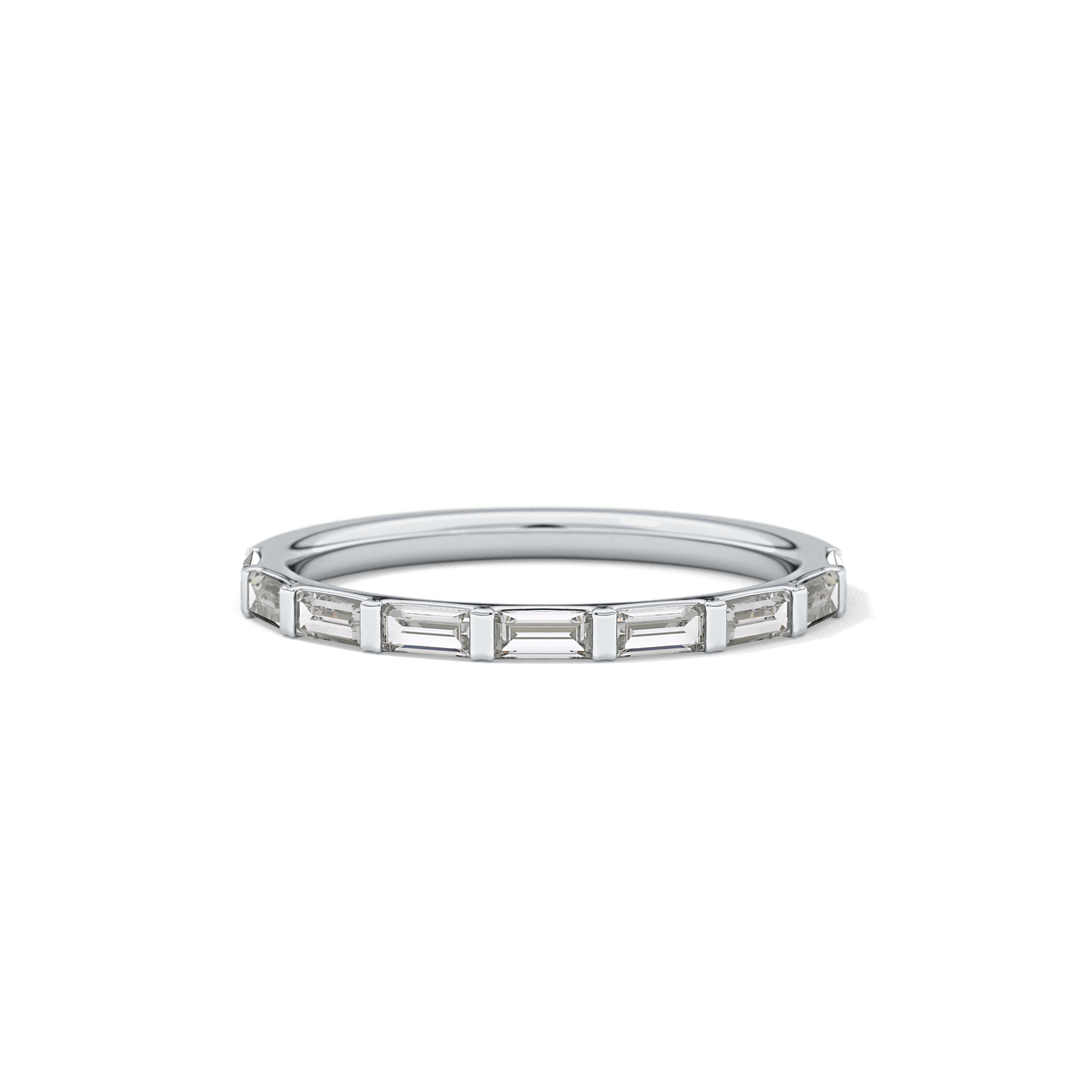0.54 TCW Baguette Lab Grown Diamond Wedding Band
