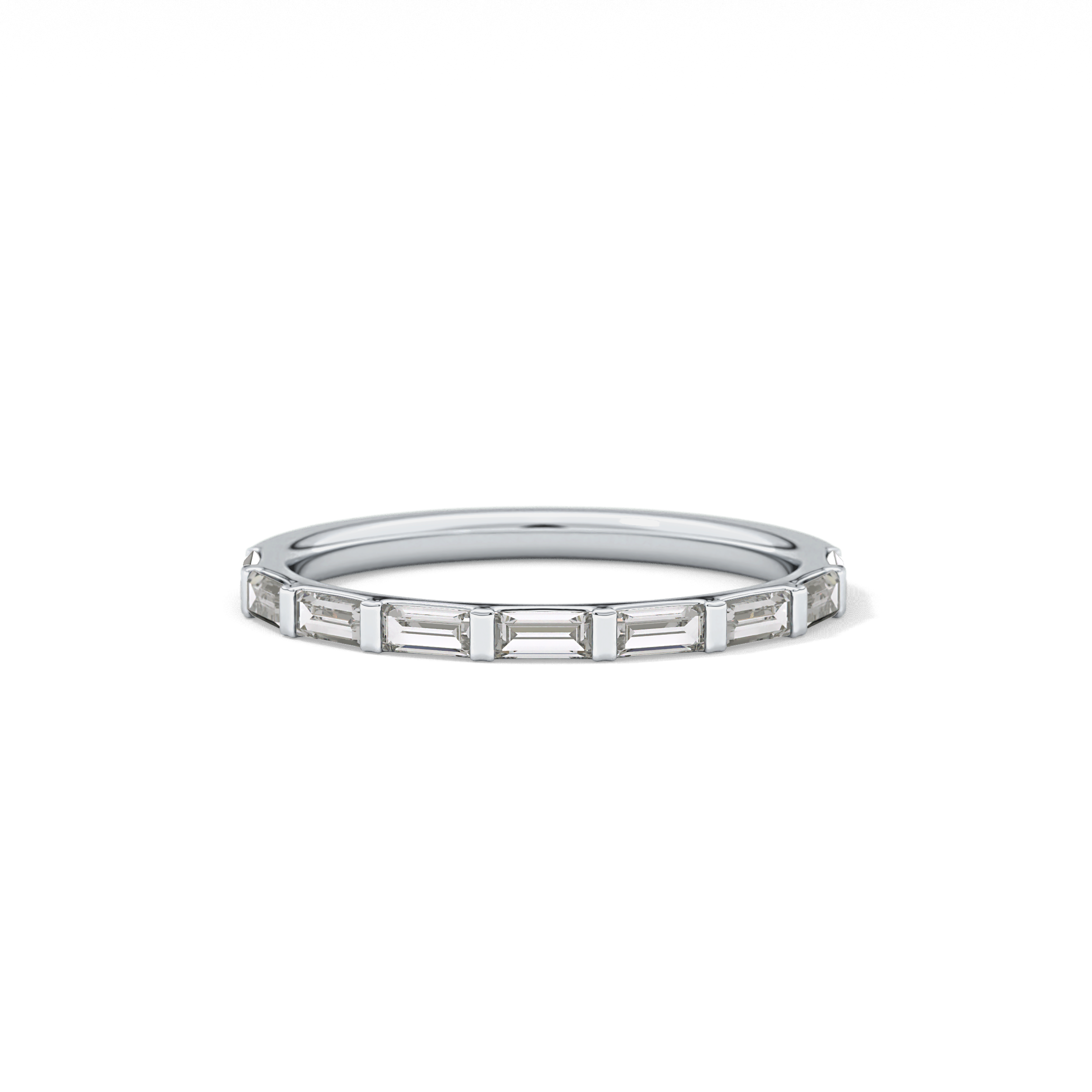 0.54 TCW Baguette Lab Grown Diamond Wedding Band