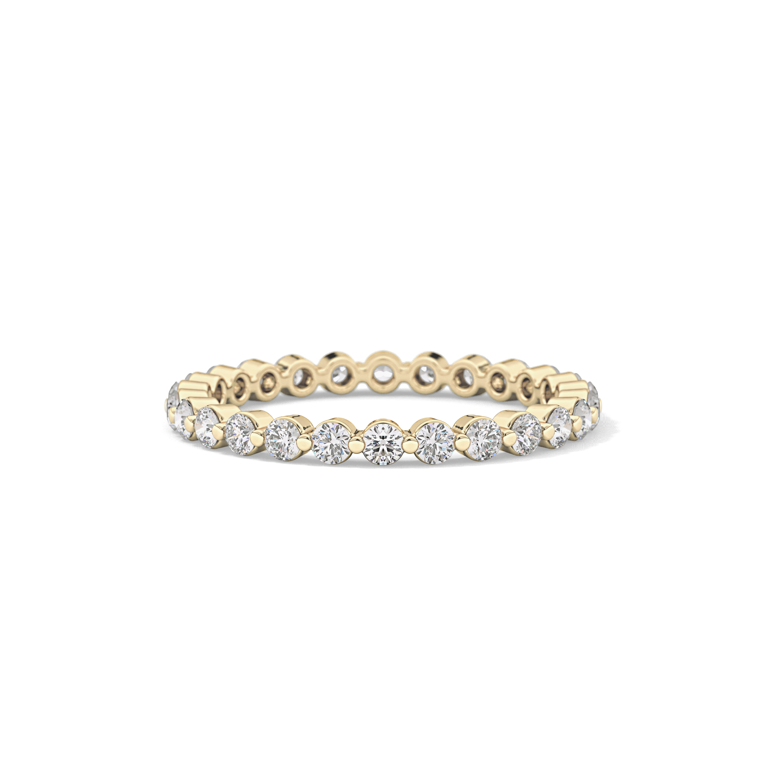 0.69 TCW Round Lab Grown Diamond Wedding Band