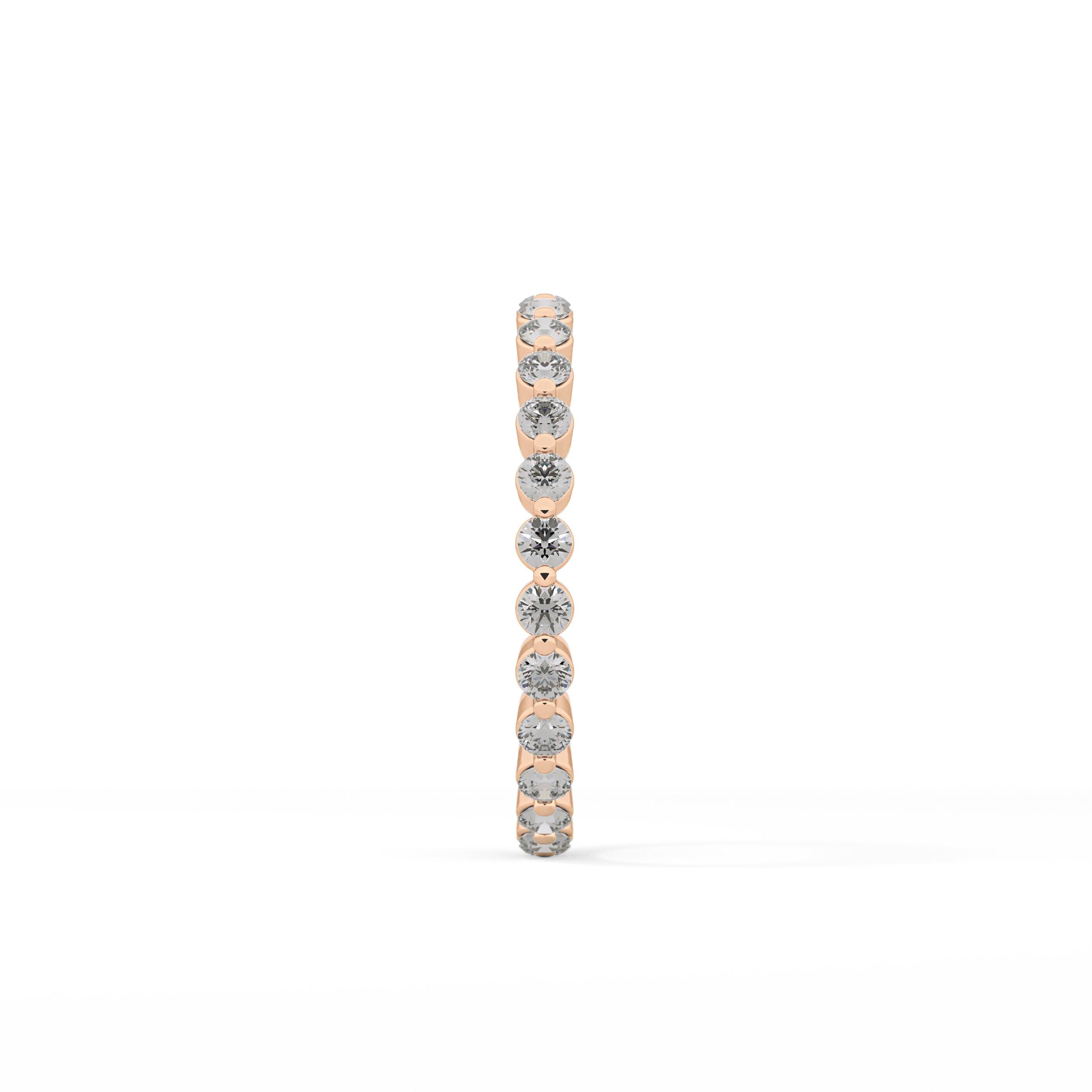 0.69 TCW Round Lab Grown Diamond Wedding Band