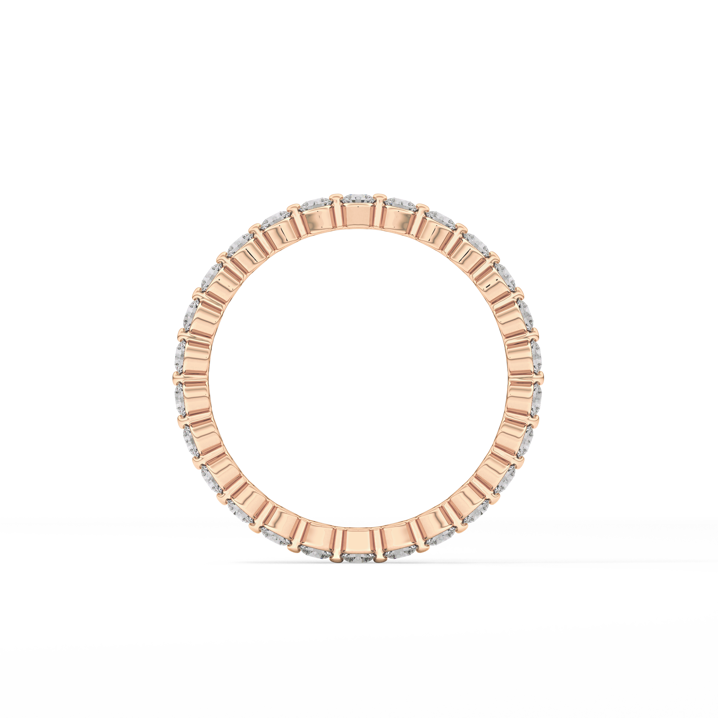 0.69 TCW Round Lab Grown Diamond Wedding Band