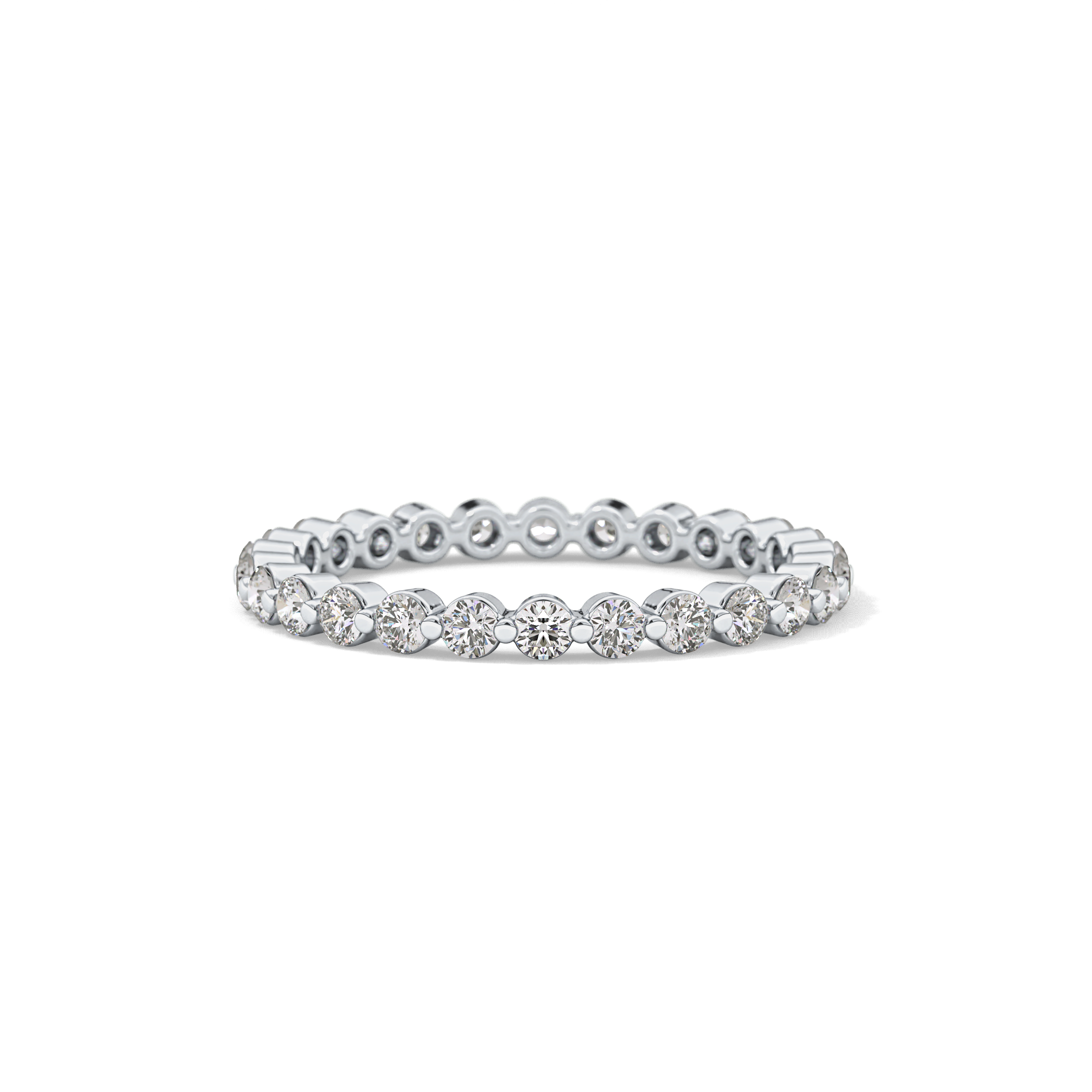 0.69 TCW Round Lab Grown Diamond Wedding Band