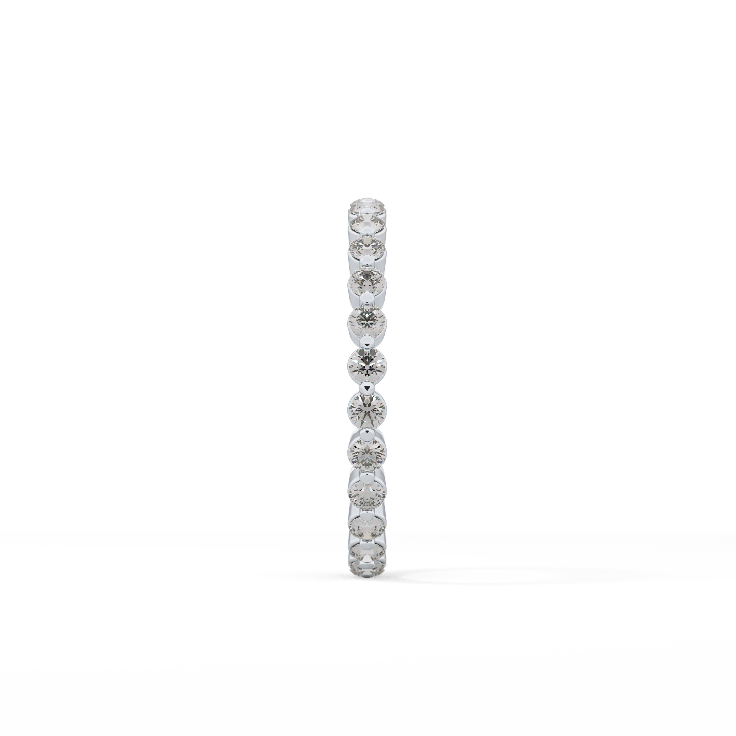 0.69 TCW Round Lab Grown Diamond Wedding Band