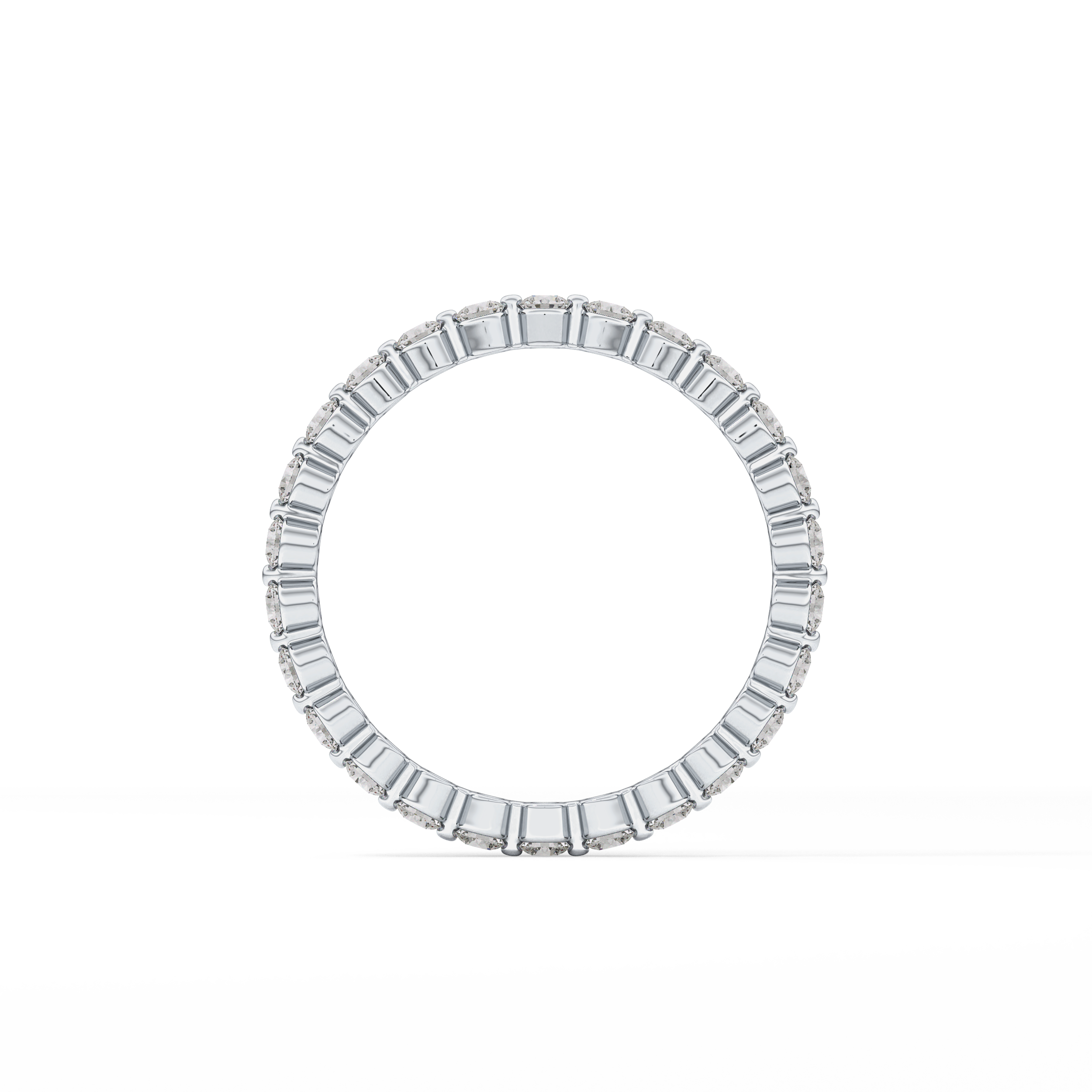 0.69 TCW Round Lab Grown Diamond Wedding Band