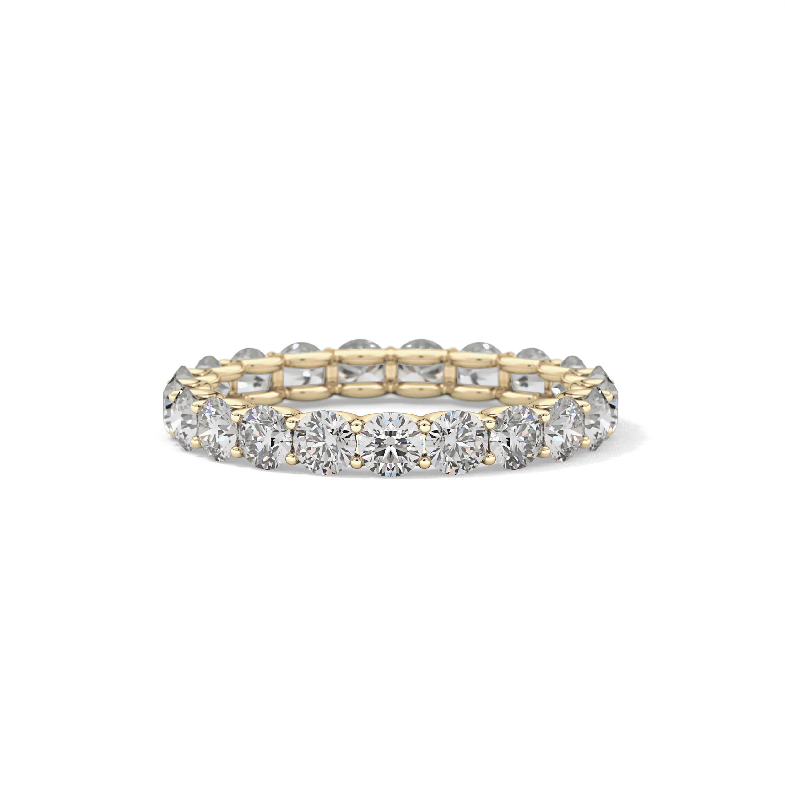 2.1 TCW Round Lab Grown Diamond Wedding Band