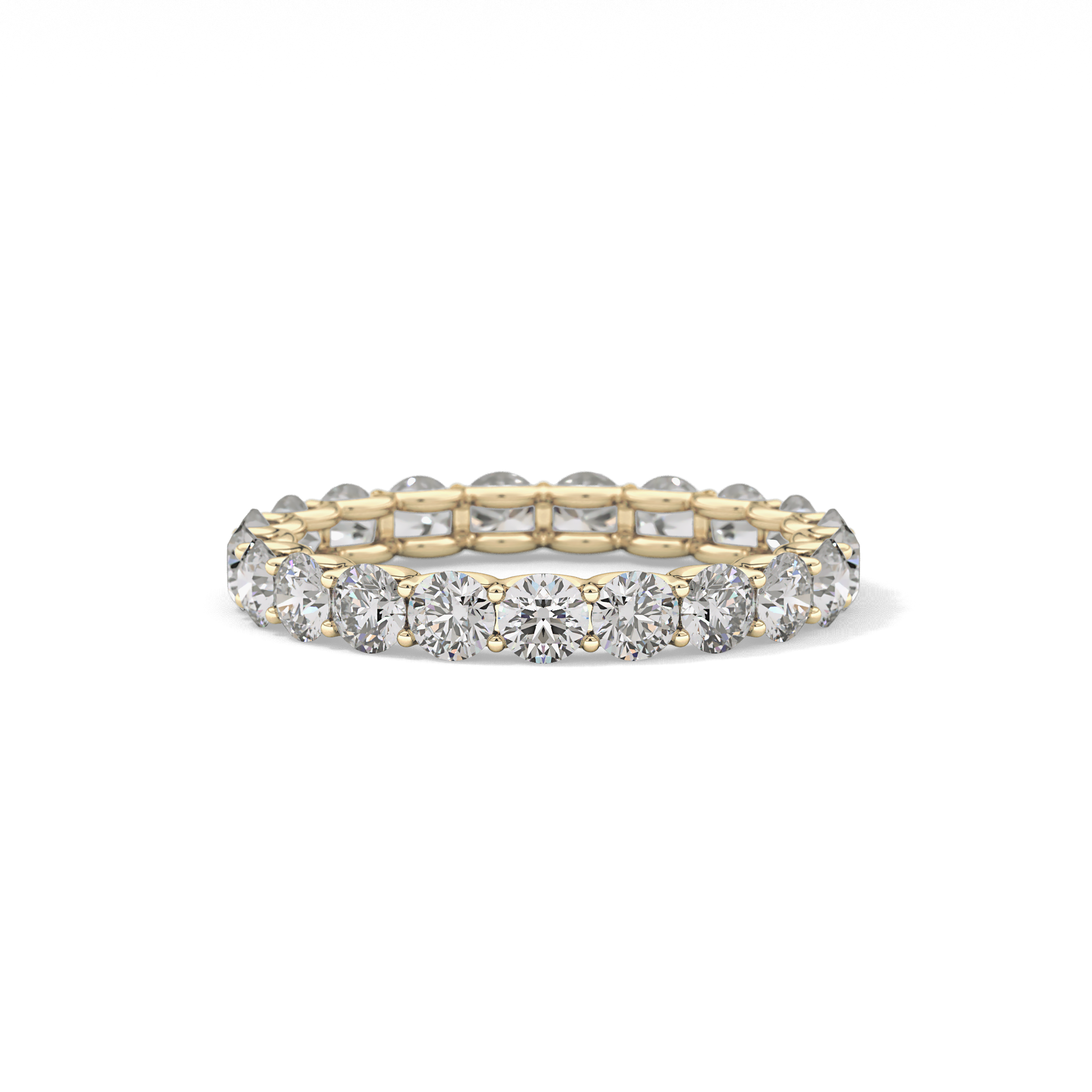 2.1 TCW Round Lab Grown Diamond Wedding Band