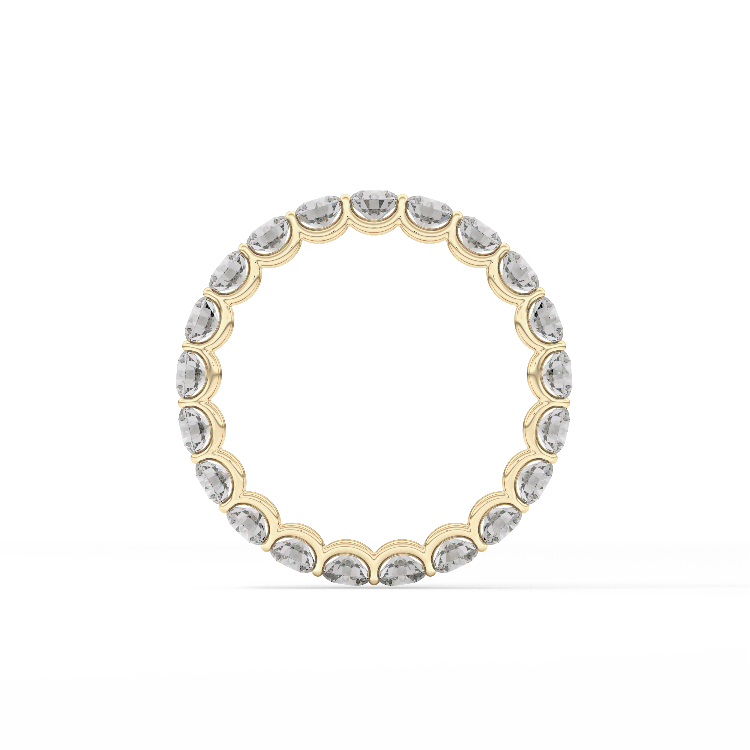 2.1 TCW Round Lab Grown Diamond Wedding Band