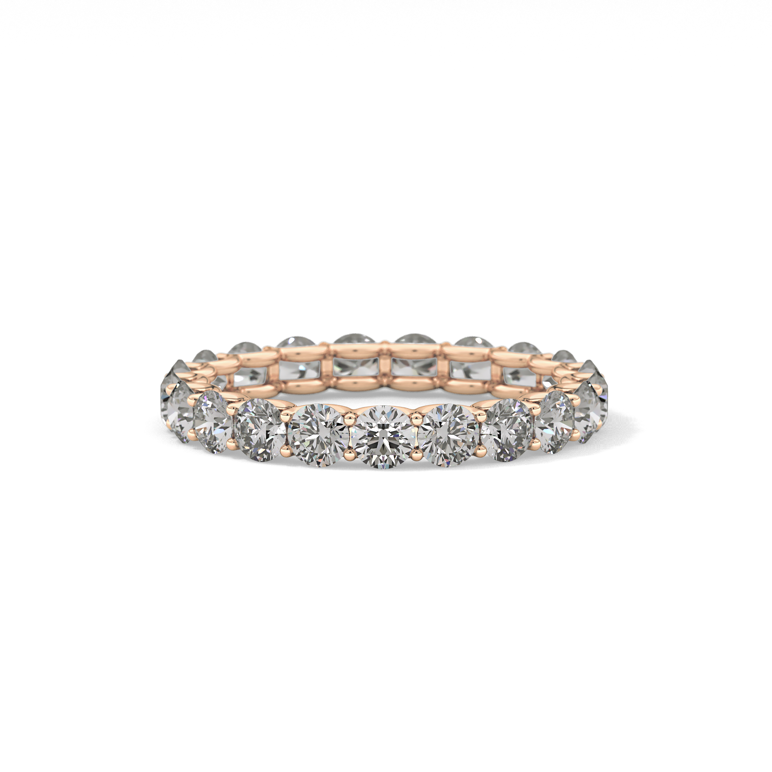 2.1 TCW Round Lab Grown Diamond Wedding Band