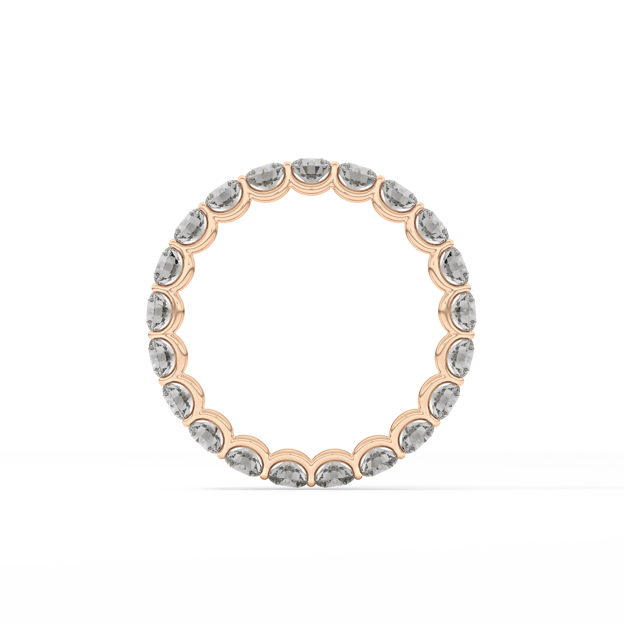 2.1 TCW Round Lab Grown Diamond Wedding Band