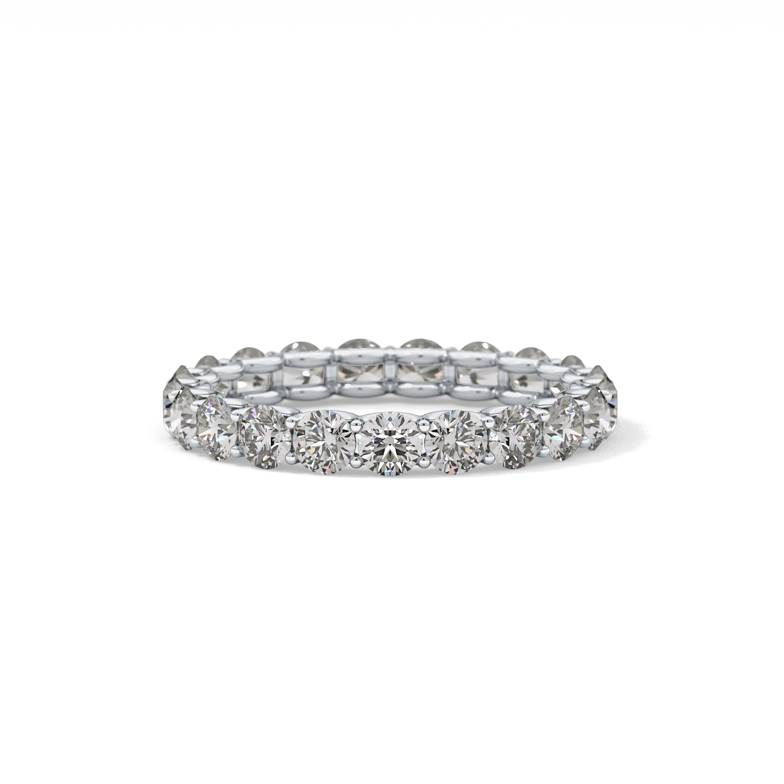 2.1 TCW Round Lab Grown Diamond Wedding Band
