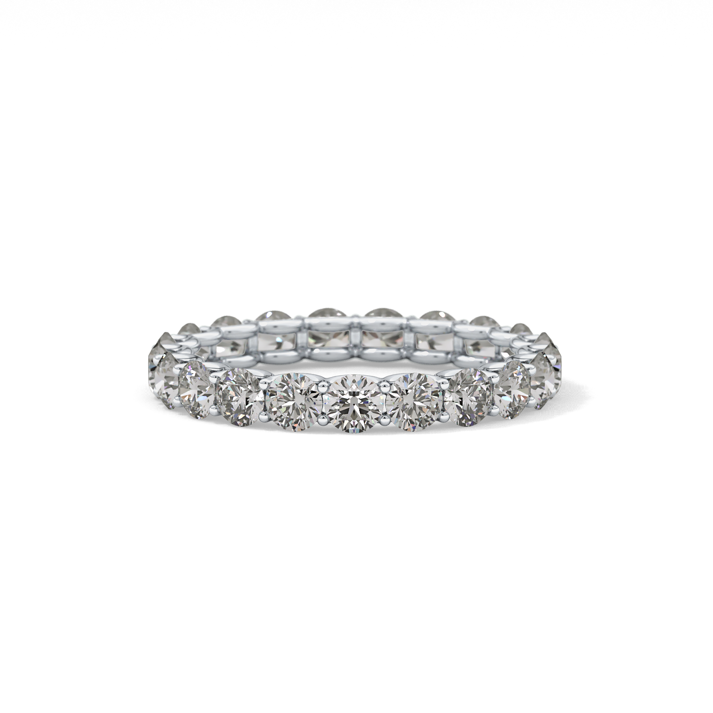 2.1 TCW Round Lab Grown Diamond Wedding Band