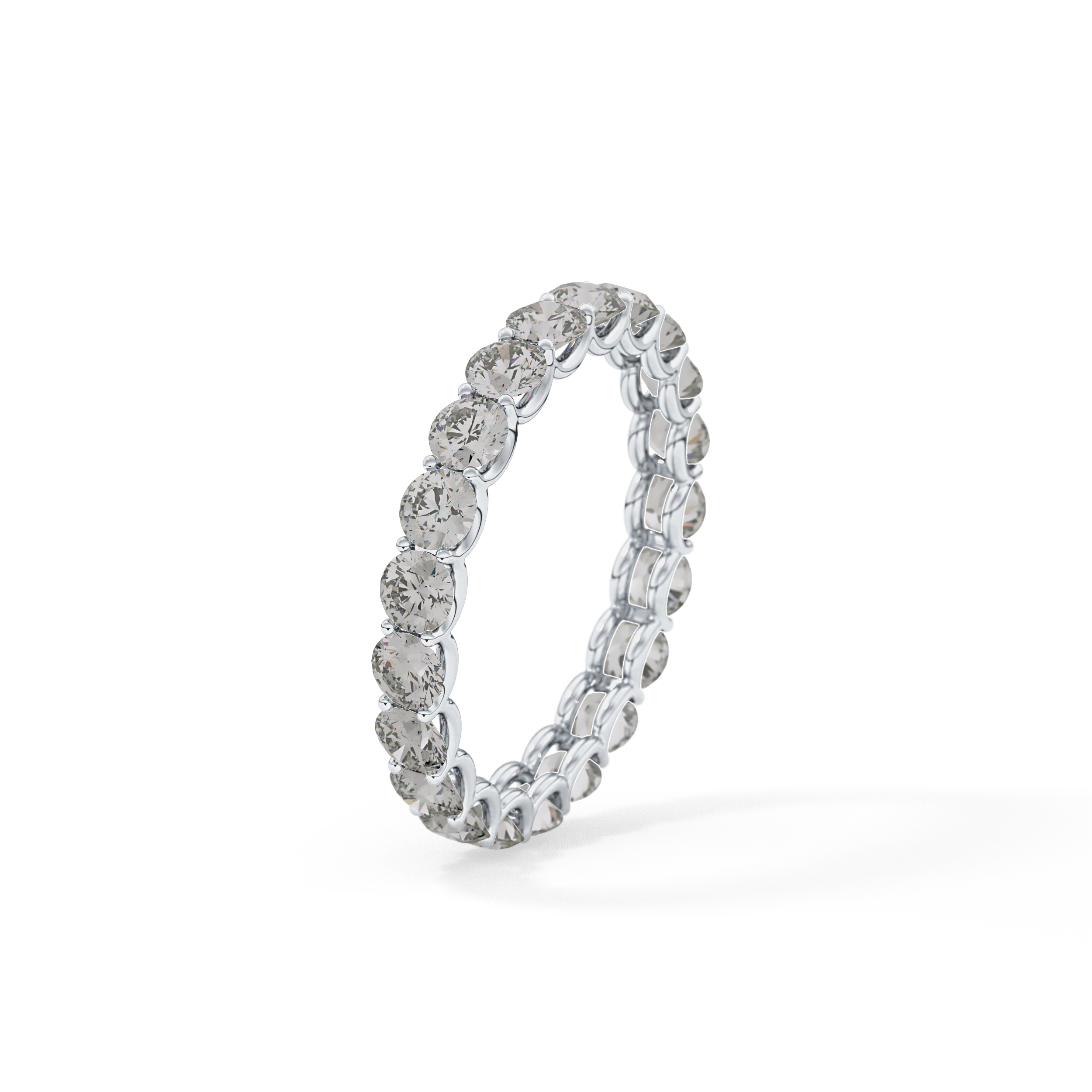 2.1 TCW Round Lab Grown Diamond Wedding Band