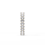 3.15 TCW Oval Lab Grown Diamond Wedding Band