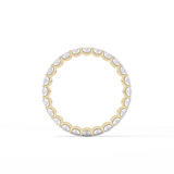 3.15 TCW Oval Lab Grown Diamond Wedding Band