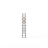 3.15 TCW Oval Lab Grown Diamond Wedding Band