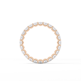 3.15 TCW Oval Lab Grown Diamond Wedding Band