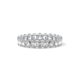 3.15 TCW Oval Lab Grown Diamond Wedding Band