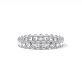 3.15 TCW Oval Lab Grown Diamond Wedding Band