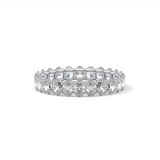3.15 TCW Oval Lab Grown Diamond Wedding Band
