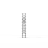 3.15 TCW Oval Lab Grown Diamond Wedding Band