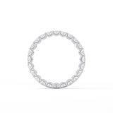 3.15 TCW Oval Lab Grown Diamond Wedding Band