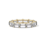 2.55 TCW Emerald Lab Grown Diamond Wedding Band