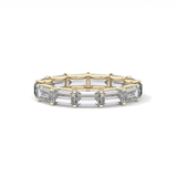2.55 TCW Emerald Lab Grown Diamond Wedding Band