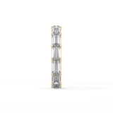 2.55 TCW Emerald Lab Grown Diamond Wedding Band