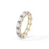 2.55 TCW Emerald Lab Grown Diamond Wedding Band